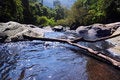Free Lake And Waterfall In Mountains With Forest Royalty Free Stock Image - 8206066