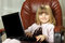 Free Little Business Girl With A Notebook Royalty Free Stock Photos - 8205078