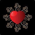 Free Shiny Red Heart Royalty Free Stock Photos - 8231688
