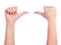 Free Female Hands Counting Royalty Free Stock Photos - 8238368