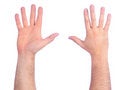 Free Male Hands Counting Stock Images - 8238574