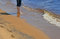 Free Man Standing In Water On A Beach Stock Photos - 8230973