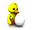 Free Cartoon Chicken With Egg Stock Photo - 8236310