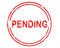 Free Circular Grunge Office Stamp - PENDING Stock Photo - 8241700