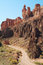 Free Road In Castle Valley, Charyn Canyon Royalty Free Stock Image - 8242916