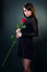 Free Beautiful Girl With Rose Royalty Free Stock Image - 8251806