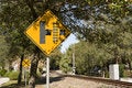 Free Railroad Warning Signs Royalty Free Stock Photography - 8271467