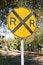Free Round Railroad Crossing Sign Stock Photography - 8271482