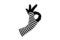Free One Striped Glove On A White Royalty Free Stock Photos - 8288448