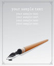 Free Old Pen With Drops Royalty Free Stock Photography - 8296947