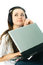 Free Thoughtful Woman With A Laptop Stock Image - 8295811