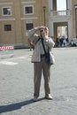 Free Elderly Photographer Tourist In Rome Royalty Free Stock Photos - 833378