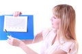 Free Woman Showing Positive Chart Stock Photography - 8309852