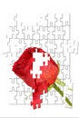 Free Puzzle Picture Roze Royalty Free Stock Image - 8322306