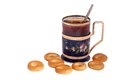 Free Glass Of Tea And Bagels Royalty Free Stock Photography - 8323107
