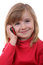 Free The Beautiful Young Girl Speaks By Phone Stock Photo - 8323280