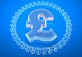 Free Glass £ (pound) Stock Photography - 8334432