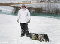 Free Young Adult Male Snowboarder Royalty Free Stock Image - 8339366
