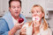 Free Fruit Or Donut - Healthy Eating Decision Royalty Free Stock Photography - 8333837