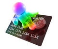 Free Surfing On A Credit Card Stock Photography - 8349612