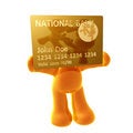 Free Endorsing  Credit Card Royalty Free Stock Photos - 8349728