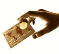 Free Endorsing  Credit Card Stock Image - 8349861