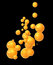 Free Orange Glass Bubbles Royalty Free Stock Photography - 8347437