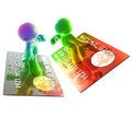 Free Surfing On A Credit Card Royalty Free Stock Photo - 8350675