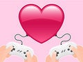 Free Heart With Two Keypads And Two Persons Playing Royalty Free Stock Photos - 8354788