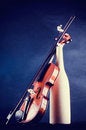 Free Violin Details With Terracotta Vase Royalty Free Stock Image - 8360676