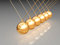 Free Gold Newton Balls Stock Photo - 8363120