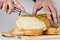 Free Cuttin The Bread Royalty Free Stock Image - 8369666