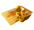 Free Surfing On  Credit Card Stock Images - 8375154