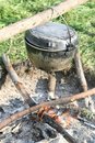 Free Kettle Over Fire Royalty Free Stock Photography - 8378417