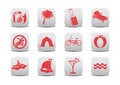 Free Tourism Icons Royalty Free Stock Photo - 8380565