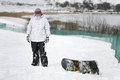 Free Young Adult Male Snowboarder Stock Image - 8389931