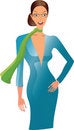 Free Elegance Blue Woman Stock Photography - 8390282