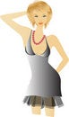 Free Elegance Silver Blonde Woman Stock Image - 8390381
