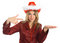 Free Girl In A Hat And Jacket Indicate, Isolated; Stock Photography - 8397772