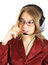 Free Friendly Support Girl With Headset, Isolated Stock Photos - 8397853