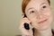 Free Woman Speaks On The Mobile Phone Royalty Free Stock Image - 8399796
