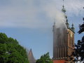 Free Church In Fire Royalty Free Stock Image - 843646