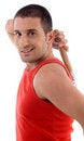 Free Handsome Male With Nunchaku Stock Images - 8406754