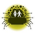 Free Couple Silhouette Stock Images - 8410744