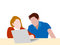 Free Young Couple Studying Together Royalty Free Stock Images - 8411949