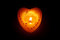 Free One Flaring Heart Candle Stock Photo - 8412240