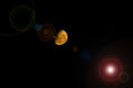Free Yellow Half Moon Lens Flare Stock Photo - 8438220