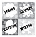 Free Four Seasons Stock Photography - 8439042