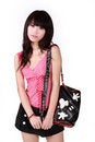 Free Asian Girl With Handbag Royalty Free Stock Photo - 8439835