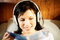 Free Woman Listening Music In Headphones Royalty Free Stock Images - 8431309